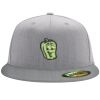 Flexfit 6210 Structured Flat Bill Fitted Hat Thumbnail