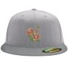 Flexfit 6210 Structured Flat Bill Fitted Hat Thumbnail