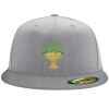 Flexfit 6210 Structured Flat Bill Fitted Hat Thumbnail