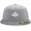 Flexfit 6210 Structured Flat Bill Fitted Hat Thumbnail