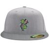 Flexfit 6210 Structured Flat Bill Fitted Hat Thumbnail