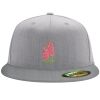 Flexfit 6210 Structured Flat Bill Fitted Hat Thumbnail
