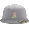 Flexfit 6210 Structured Flat Bill Fitted Hat Thumbnail