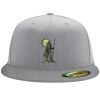 Flexfit 6210 Structured Flat Bill Fitted Hat Thumbnail