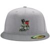 Flexfit 6210 Structured Flat Bill Fitted Hat Thumbnail