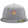 Flexfit 6210 Structured Flat Bill Fitted Hat Thumbnail