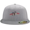 Flexfit 6210 Structured Flat Bill Fitted Hat Thumbnail