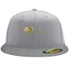 Flexfit 6210 Structured Flat Bill Fitted Hat Thumbnail