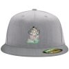 Flexfit 6210 Structured Flat Bill Fitted Hat Thumbnail