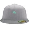 Flexfit 6210 Structured Flat Bill Fitted Hat Thumbnail