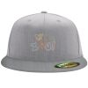 Flexfit 6210 Structured Flat Bill Fitted Hat Thumbnail