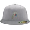 Flexfit 6210 Structured Flat Bill Fitted Hat Thumbnail