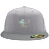 Flexfit 6210 Structured Flat Bill Fitted Hat Thumbnail