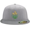 Flexfit 6210 Structured Flat Bill Fitted Hat Thumbnail