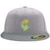 Flexfit 6210 Structured Flat Bill Fitted Hat Thumbnail