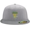 Flexfit 6210 Structured Flat Bill Fitted Hat Thumbnail
