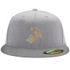 Flexfit 6210 Structured Flat Bill Fitted Hat Thumbnail