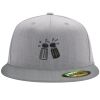 Flexfit 6210 Structured Flat Bill Fitted Hat Thumbnail