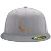 Flexfit 6210 Structured Flat Bill Fitted Hat Thumbnail