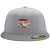 Flexfit 6210 Structured Flat Bill Fitted Hat Thumbnail