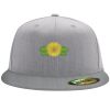 Flexfit 6210 Structured Flat Bill Fitted Hat Thumbnail