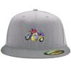 Flexfit 6210 Structured Flat Bill Fitted Hat Thumbnail