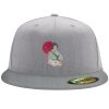 Flexfit 6210 Structured Flat Bill Fitted Hat Thumbnail