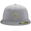 Flexfit 6210 Structured Flat Bill Fitted Hat Thumbnail