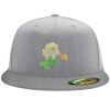 Flexfit 6210 Structured Flat Bill Fitted Hat Thumbnail