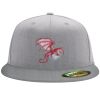 Flexfit 6210 Structured Flat Bill Fitted Hat Thumbnail