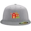 Flexfit 6210 Structured Flat Bill Fitted Hat Thumbnail
