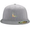 Flexfit 6210 Structured Flat Bill Fitted Hat Thumbnail