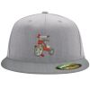 Flexfit 6210 Structured Flat Bill Fitted Hat Thumbnail