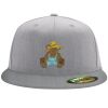 Flexfit 6210 Structured Flat Bill Fitted Hat Thumbnail