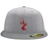 Flexfit 6210 Structured Flat Bill Fitted Hat Thumbnail