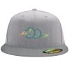 Flexfit 6210 Structured Flat Bill Fitted Hat Thumbnail