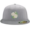 Flexfit 6210 Structured Flat Bill Fitted Hat Thumbnail