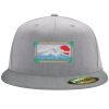 Flexfit 6210 Structured Flat Bill Fitted Hat Thumbnail