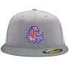 Flexfit 6210 Structured Flat Bill Fitted Hat Thumbnail