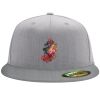 Flexfit 6210 Structured Flat Bill Fitted Hat Thumbnail