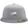 Flexfit 6210 Structured Flat Bill Fitted Hat Thumbnail