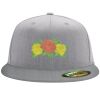 Flexfit 6210 Structured Flat Bill Fitted Hat Thumbnail