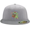 Flexfit 6210 Structured Flat Bill Fitted Hat Thumbnail