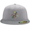 Flexfit 6210 Structured Flat Bill Fitted Hat Thumbnail