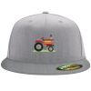 Flexfit 6210 Structured Flat Bill Fitted Hat Thumbnail