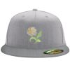 Flexfit 6210 Structured Flat Bill Fitted Hat Thumbnail