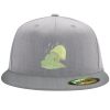 Flexfit 6210 Structured Flat Bill Fitted Hat Thumbnail