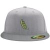 Flexfit 6210 Structured Flat Bill Fitted Hat Thumbnail