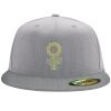 Flexfit 6210 Structured Flat Bill Fitted Hat Thumbnail