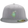 Flexfit 6210 Structured Flat Bill Fitted Hat Thumbnail